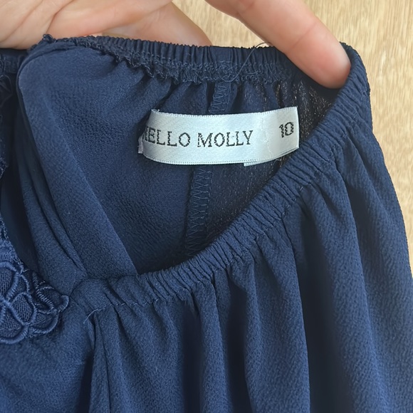 Navy mini summer dress - Picture 3 of 5